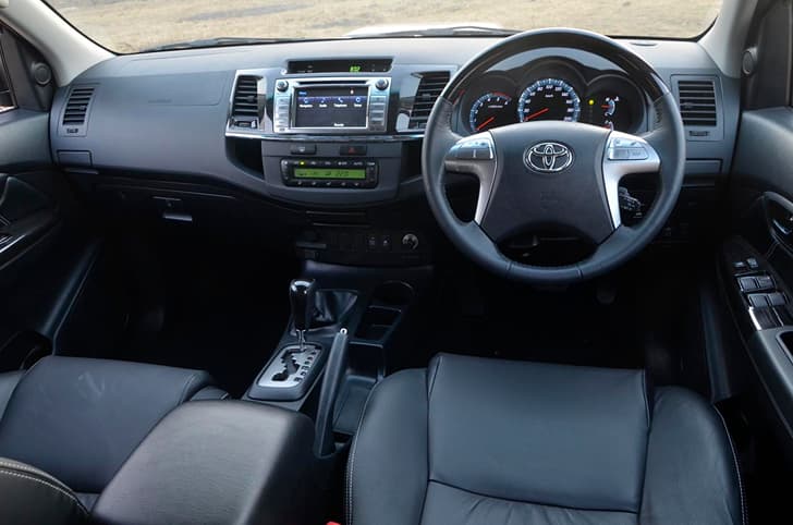 The Fortuner 3.0 4WD AT comes with all-black interiors instead of the dual-tone theme seen on other Fortuner models. 