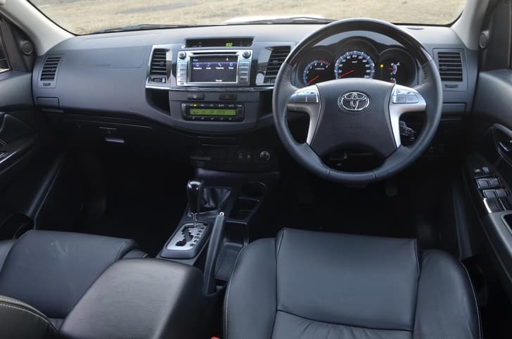 The Fortuner 3.0 4WD AT comes with all-black interiors instead of the dual-tone theme seen on other Fortuner models. 
