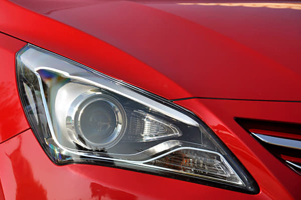 The older Verna’s swept-back headlamps have made way for a more angular pair.