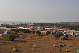 A bird's eye view of India Bike Week 2015.