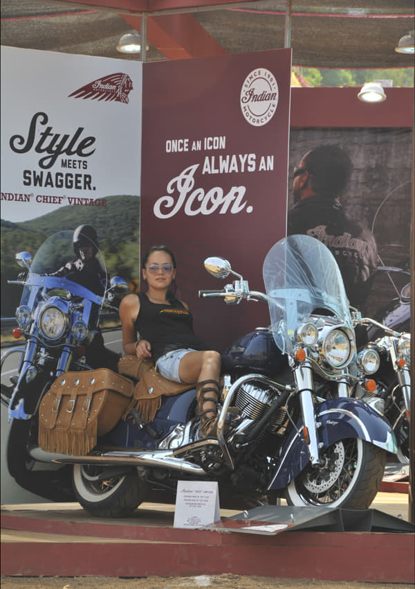 Indian Motorcycle had all its models up on display too. 