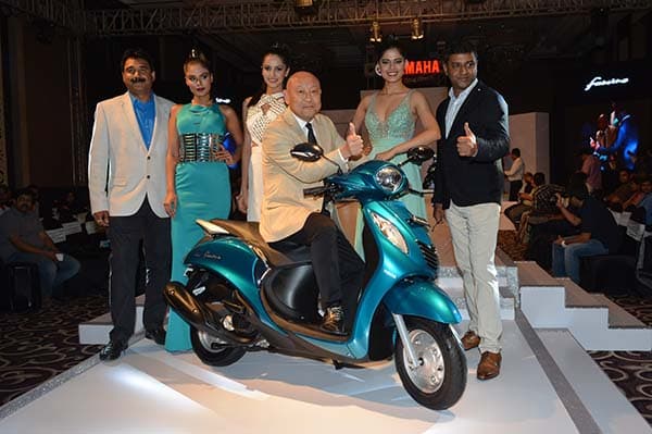 The 113cc Fascino scooter launched by Yamaha.