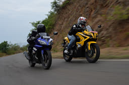 Can Bajaj’s fully faired RS 200 take on Yamaha’s tried and tested YZF-R15 V2.0 in a no-holds-barred competition for top spot?