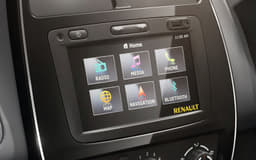 First and only car in this segment to get a touchscreen. Has Bluetooth and navigation as well!