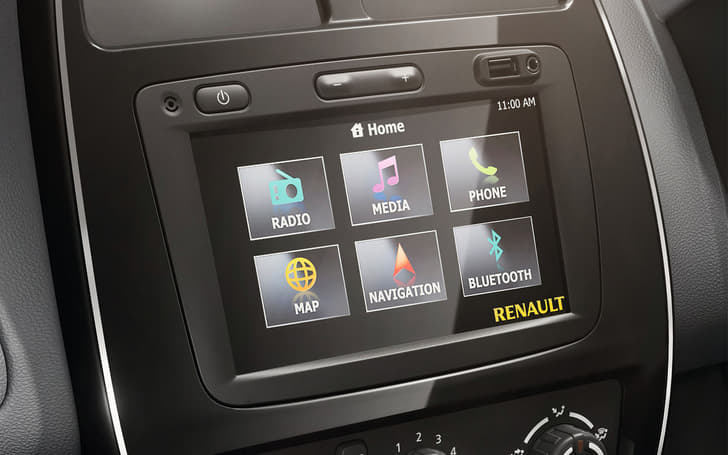 First and only car in this segment to get a touchscreen. Has Bluetooth and navigation as well!