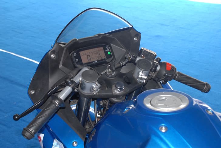 Suzuki will retain the same instrument cluster on its Gixxer Cup bikes.