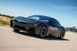 BMW's hydrogen fuel cell-powered i8 research vehicle photo gallery
