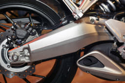 The CBR650F gets an alloy swingarm.