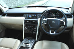 The new touchscreen-operated infotainment system is a big step up from the older system offered on all Land Rovers before this. Besides, angular cues dominate the dashboard.