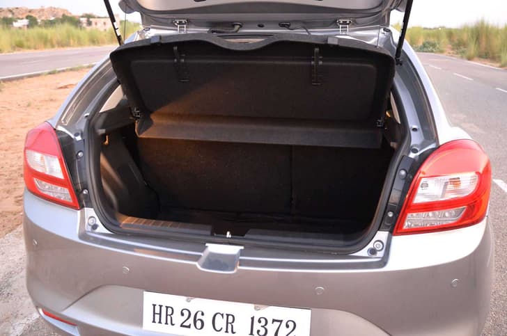 Generous 339-litre boot is way bigger than the one on the Swift.