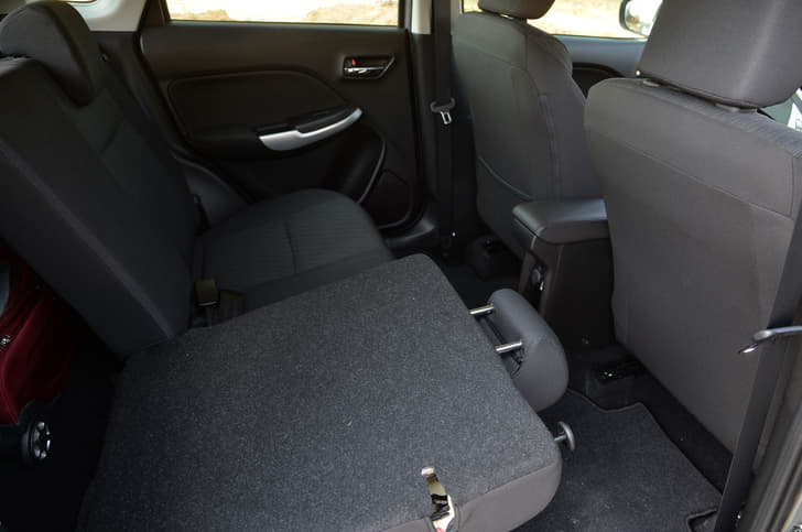 The rear-seats can be folded to increase luggage capacity.