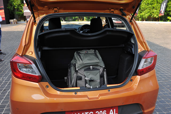 The Tiago gets a 240 litre boot.