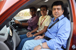 The three-abreast arrangement though good for kids is uncomfortable for adults, apart from being frankly unsafe despite there being a lap belt for the middle occupant.