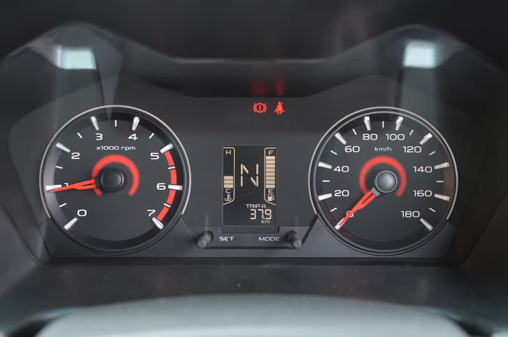 The instrument cluster is quite plain, but you get everything you need in an uncluttered package.