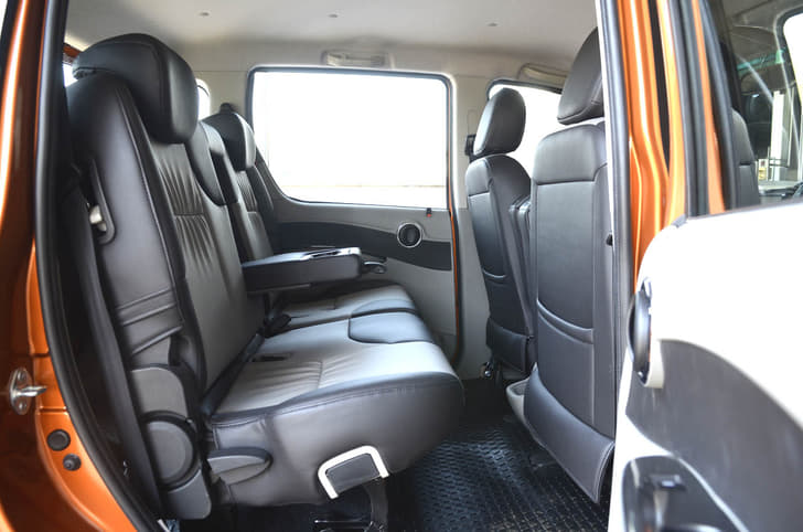 The second-row bench now gets a reclining function though the rear jump seats need to be folded flat for occupants to use it.