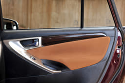 Felt-lined door pads are a unique touch; not to mention a comfortable place to rest your elbow.