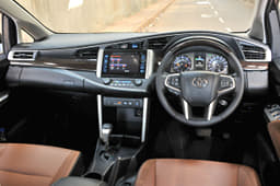 The interior is vastly improved and feels like something out of an executive sedan. The design and even the quality are unlike any other MPV.