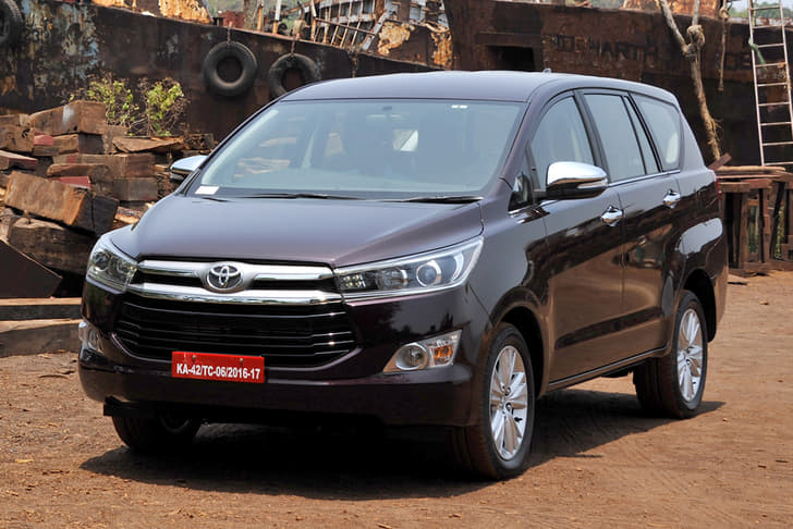 The new Innova Crysta is clearly a fair bit larger than its predecessor, and sports a far more striking face.