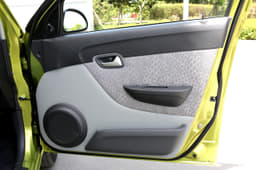 Doors feature new fabric inserts.