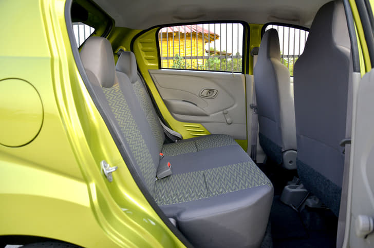 Datsun’s back seat is marginally higher, with a bit more space.