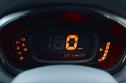 The Kwid’s digital speedo is clear and crisp; but no tachometer.