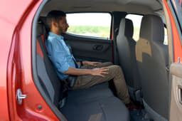 The Kwid’s rear seats are lower set than the Datsun’s, but are still spacious and comfortable.