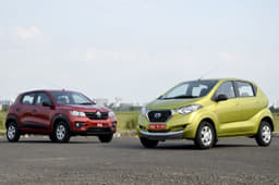 It’s hard to believe that the Datsun Redigo and Renault Kwid are closely related, when seen in the flesh. Both cars share the same platform and running gear, but follow two different designs.