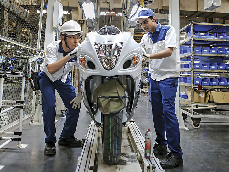 Many levels of quality inspections are conducted through the assembly process.