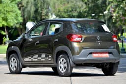 The 1.0-litre Kwid gets minor cosmetic tweaks to separate it from its 799cc sibling.