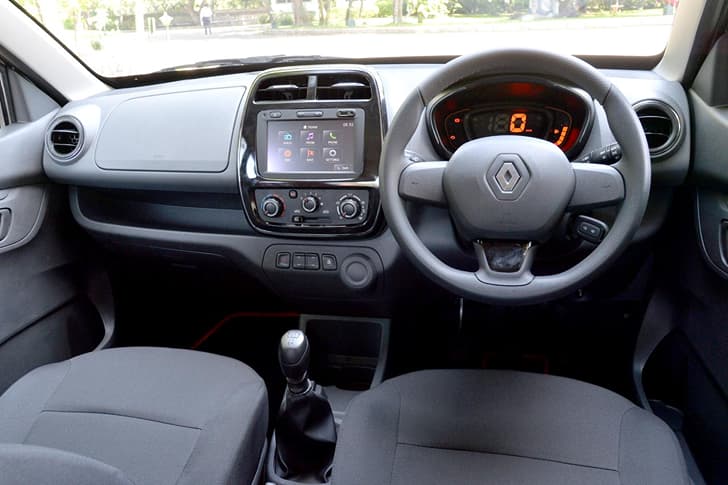 The interior has been carried forward unchanged from the 799cc model.