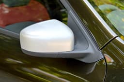 Silver wing mirror housings are another differentiator.