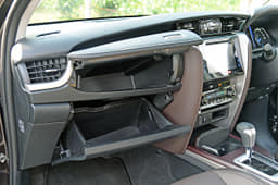 The storage compartments at the top can be cooled, while the one below can be locked.