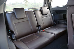 Third row of seats isn’t as bad as one might think. The backrests can be reclined in a 50:50 ratio.