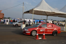 That's a 340hp-plus, mid-engined, rear-wheel-drive Skoda Octavia that can complete a quarter-mile dash in 13.1sec!