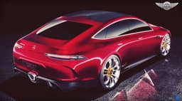 Mercedes AMG-GT4 sedan concept image gallery