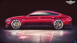 Mercedes AMG-GT4 sedan concept image gallery