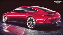 Mercedes AMG-GT4 sedan concept image gallery