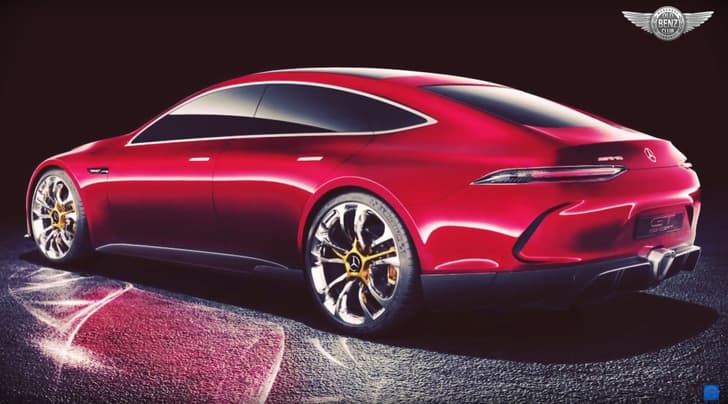 Mercedes AMG-GT4 sedan concept image gallery