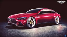 Mercedes AMG-GT4 sedan concept image gallery