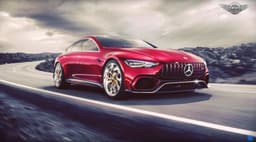 Mercedes AMG-GT4 sedan concept image gallery