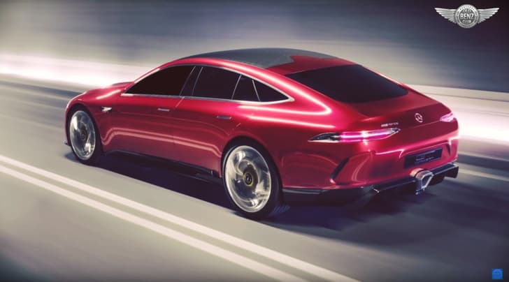 Mercedes AMG-GT4 sedan concept image gallery