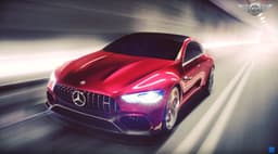 Mercedes AMG-GT4 sedan concept image gallery