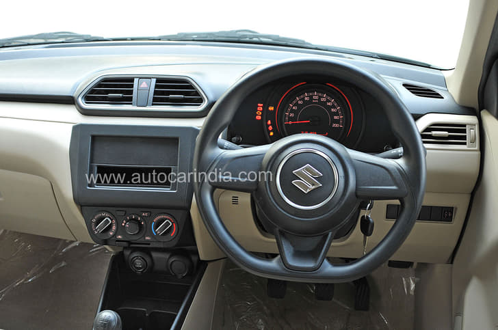 Base LXi/LDi variants get only the bare basics like AC and power steering. There's no tachometer either.