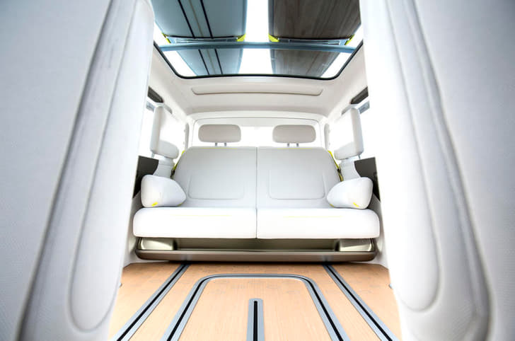 The rear bench of the Volkswagen ID Buzz.