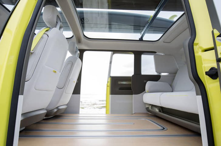 Batteries are located under the floor to maximise space.