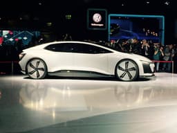 Audi's Aicon autonomous concept was one of the self-driving electric cars dsiplayed.