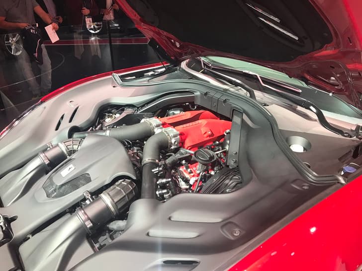 Ferrari has used its award-winning 3.9-litre twin-turbo V8 that produces 600hp and 760Nm of torque in the Portofino.