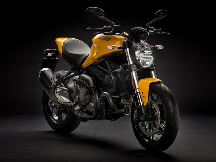 Ducati Monster 821 front view.