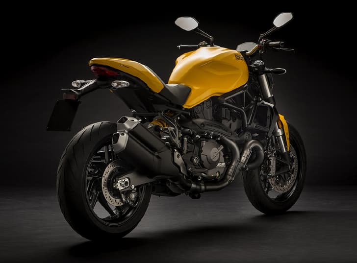 Ducati Monster 821 rear view.