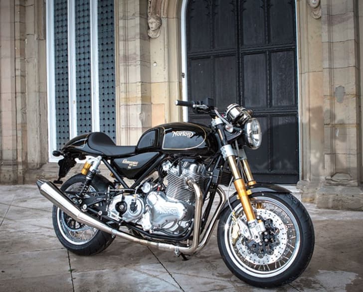 Norton Commando 961 Sport front three-quarters view.